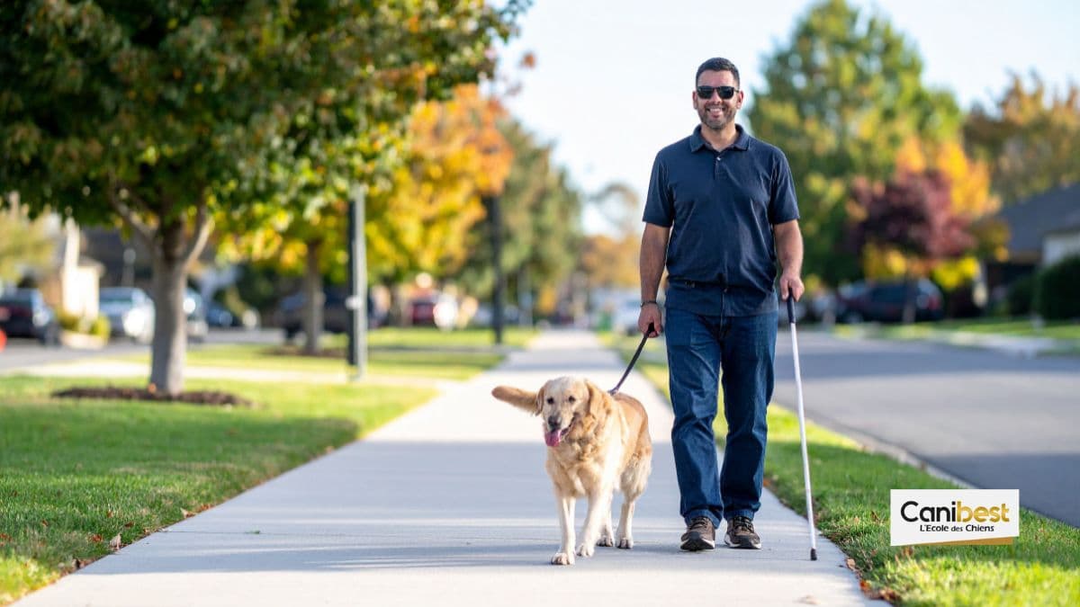 Une collecte d&rsquo;argent en faveur des chiens-guides