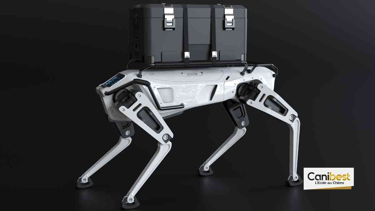 COVID-19 : Un chien robot comme distributeur de gel hydroalcoolique