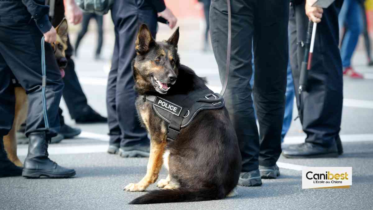 Un chien de police a fait preuve de grand courage à Toulouse
