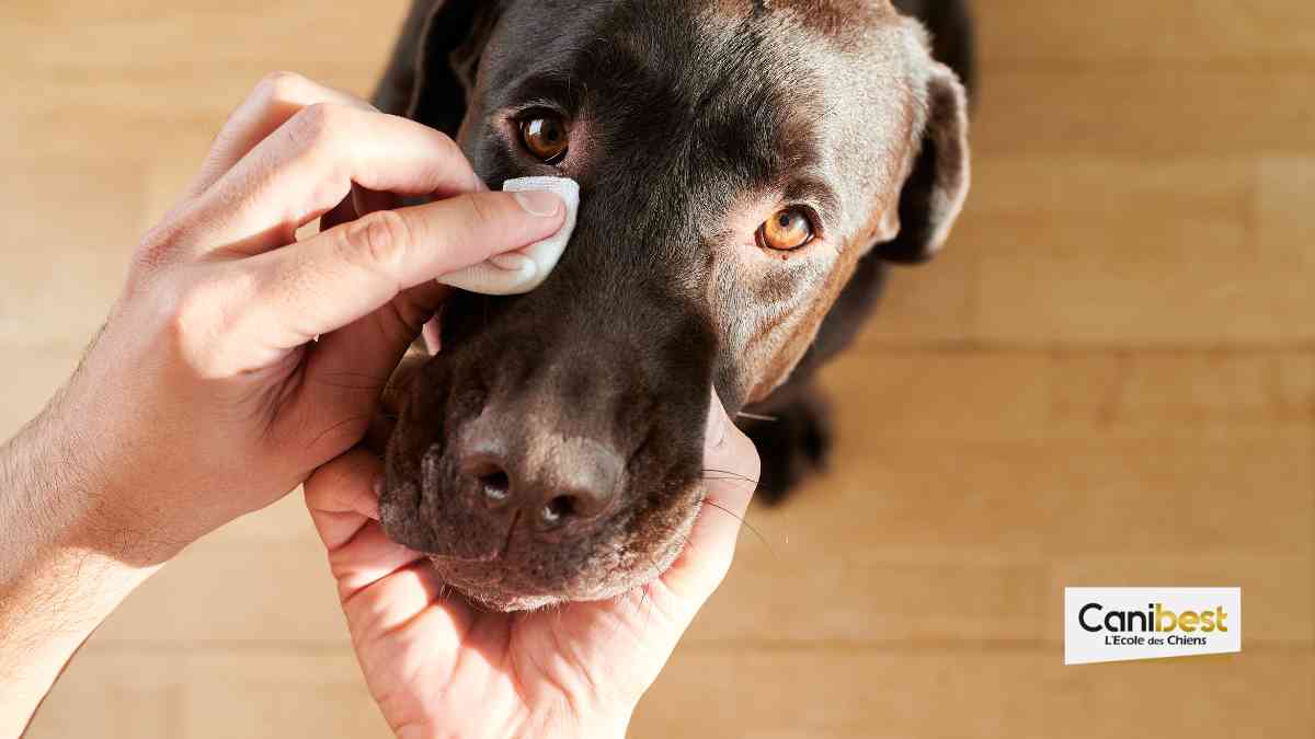 Nettoyer les yeux d'un chien - prendre soin de son animal