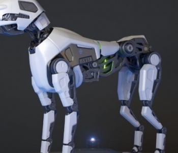 COVID-19 : Un chien robot comme distributeur de gel hydroalcoolique